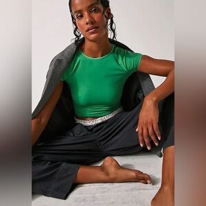 NWOT Free People Intimately Cap Sleeve Seamless Cami In Lush Life